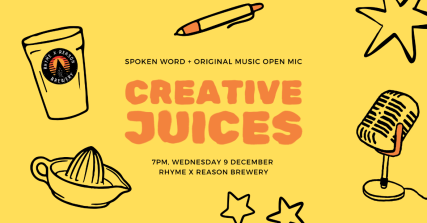 Te Wāhi Toi - Creative Juices Spoken Word & Open Mic Night – December Edition