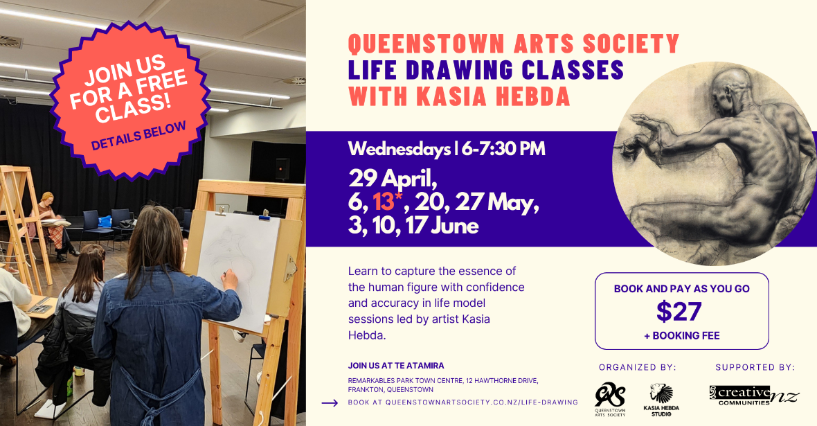 QAS Life Drawing Classes with Kasia Hebda - 6 May
