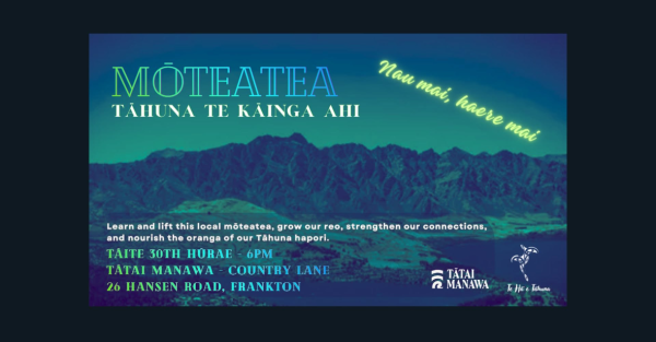 Te Wāhi Toi - Mōteatea Tāhuna Te Kāinga Ahi