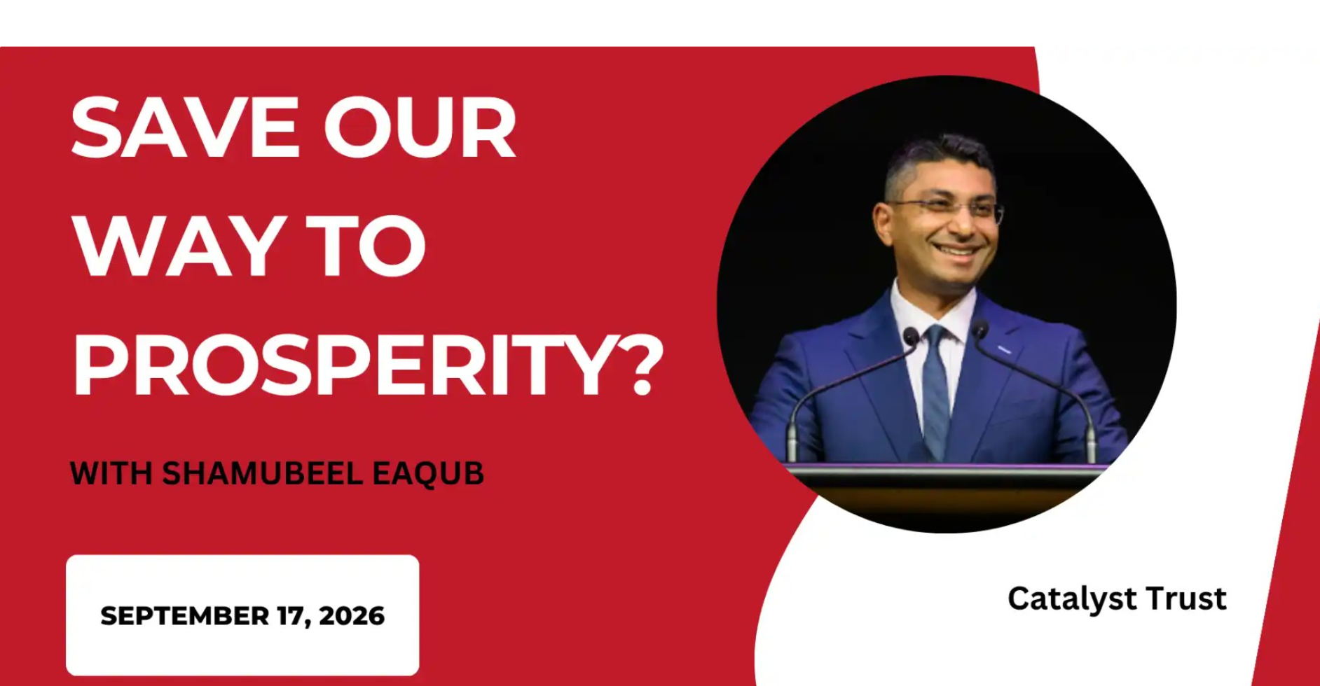 Save our way to prosperity?